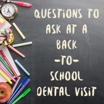 Lexington dentist Dr. Kevin Brewer of Brewer Family Dental shares ideas for questions parents and children can ask at a back-to-school dental visit.